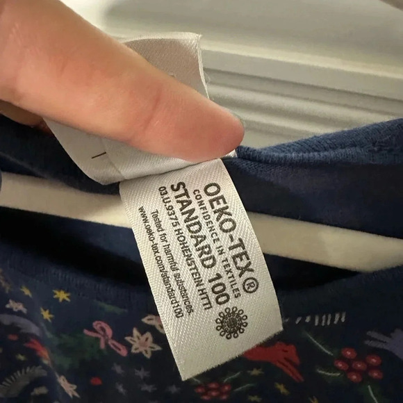 Hanna Andersson size girls 10 Christmas print top woodland creatures holiday - Picture 4 of 5